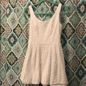 White lace scoop back Lilly Pulitzer dress